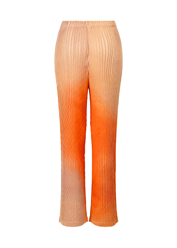 SUFFUSED PLEATS Trousers Orange-Hued