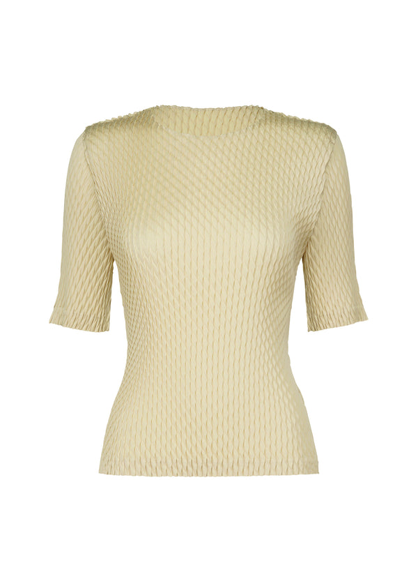 SLEEK PLEATS Shirt Cream