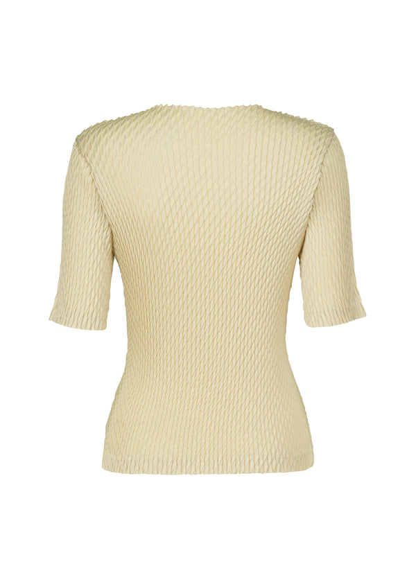 SLEEK PLEATS Shirt Cream