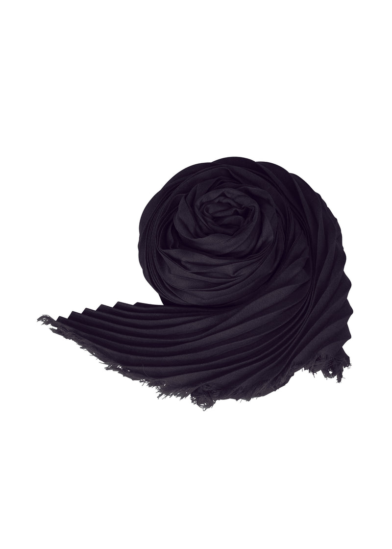 SILK WOOL PLEATS STOLE Stole Midnight Navy