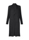 HATCHING PLEATS Coat Black