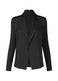 HATCHING PLEATS Jacket Black