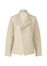 WARM PLEATS Jacket White-Hued