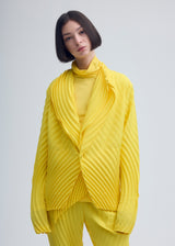 WRAPPED PLEATS Jacket Patrinia Yellow