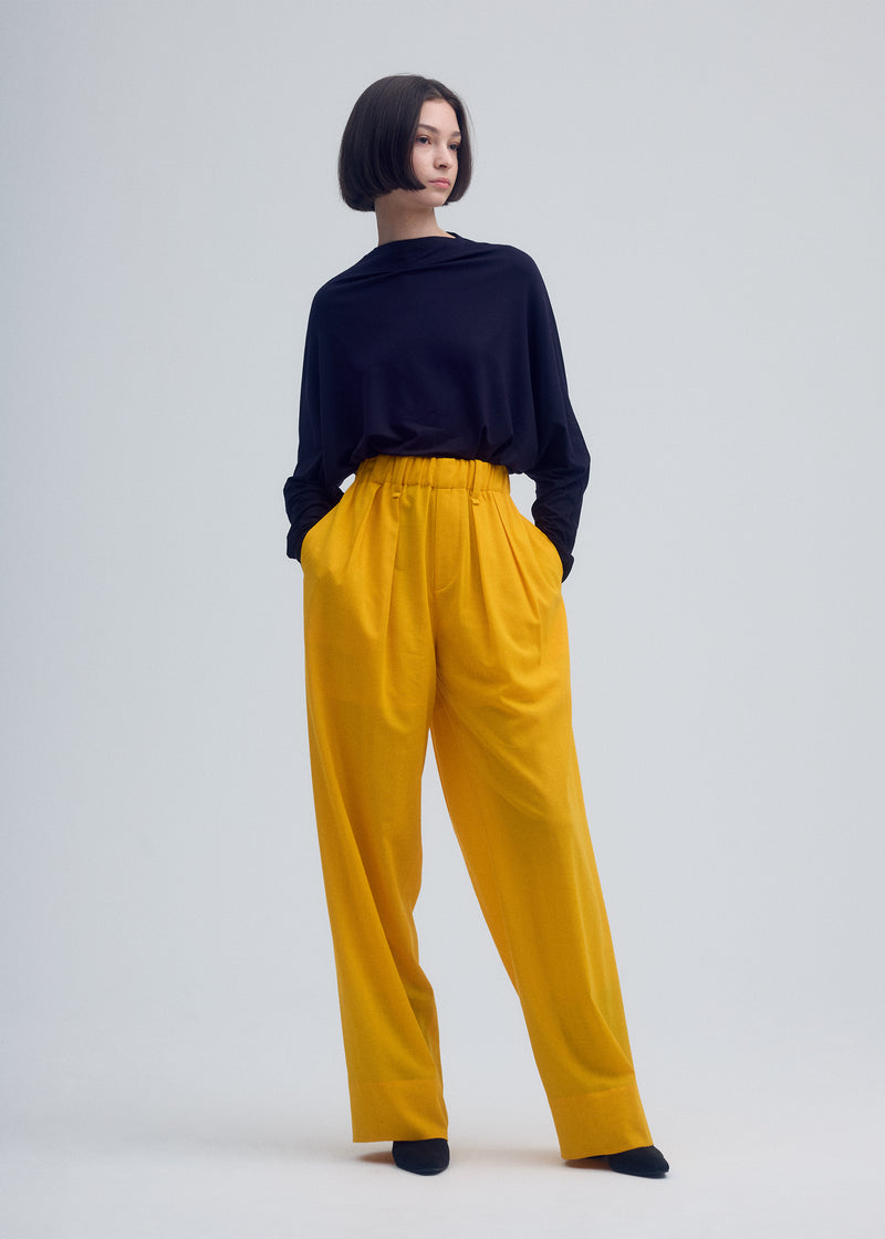 ENCLOTHE LAYERED Trousers Moon White