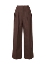 ENCLOTHE WASHI AND WOOL Trousers Boneset Bordeaux