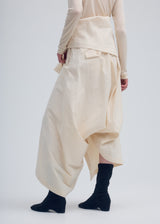 ENCLOTHE WASHI AND WOOL Trousers Moon White