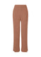 HATCHING PLEATS Trousers Leaves Brown