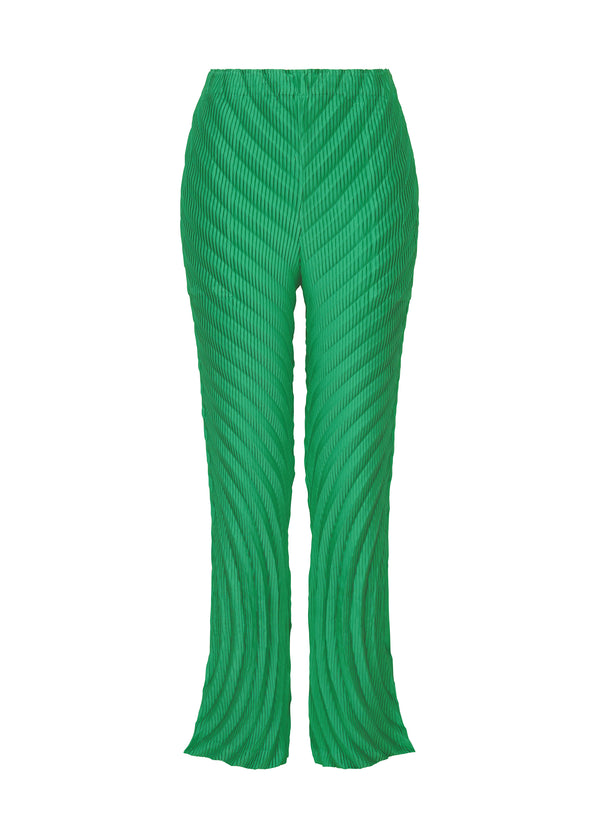 NUANCE PLEATS SOLID Trousers Winter Green