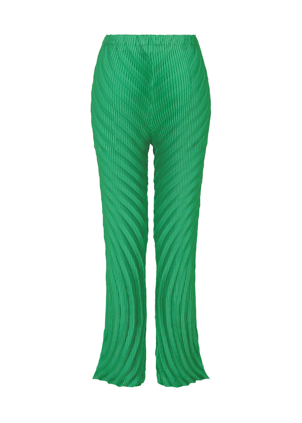 NUANCE PLEATS SOLID Trousers Winter Green