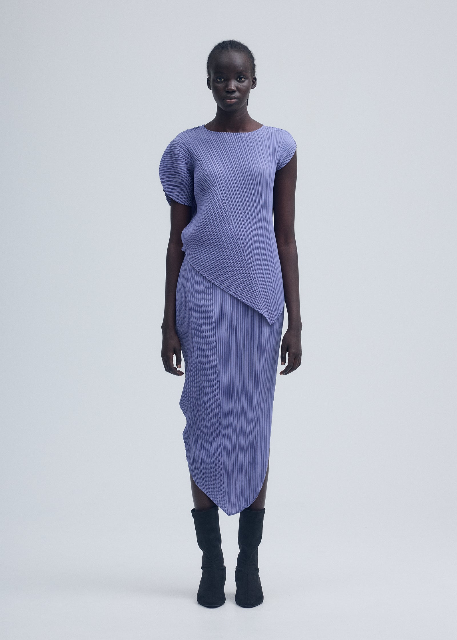 issey miyake八月スカート ASAGAO PURPLE