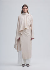 ENCLOTHE SILK Dress Moon White