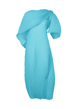 WRAPPED PLEATS Dress Sky Blue