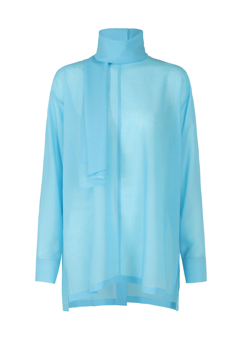 SHEER WOOL Shirt Sky Blue