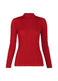 SUEDE LIKE PLEATS Shirt Nadeshiko Red