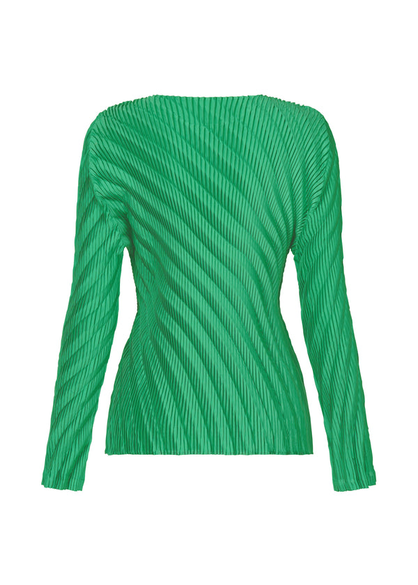 NUANCE PLEATS SOLID Shirt Winter Green