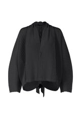 VIGOR PLEATS SOLID Cardigan Black