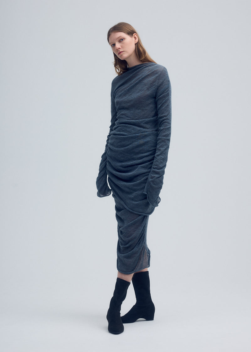 AMBIGUOUS WOOL Tunic Dew Grey