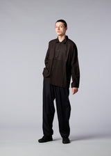 WOOL LIKE COMPACT SHIRT Shirt Charcoal Grey