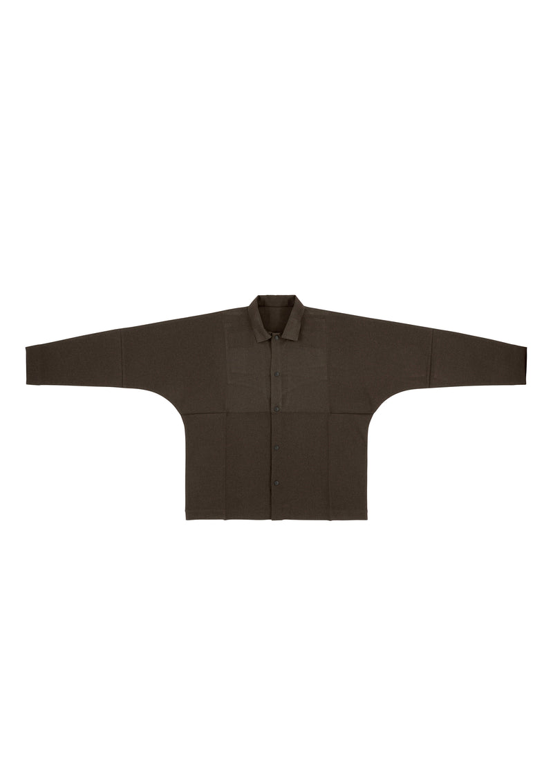 WOOL LIKE COMPACT SHIRT Shirt Charcoal Grey