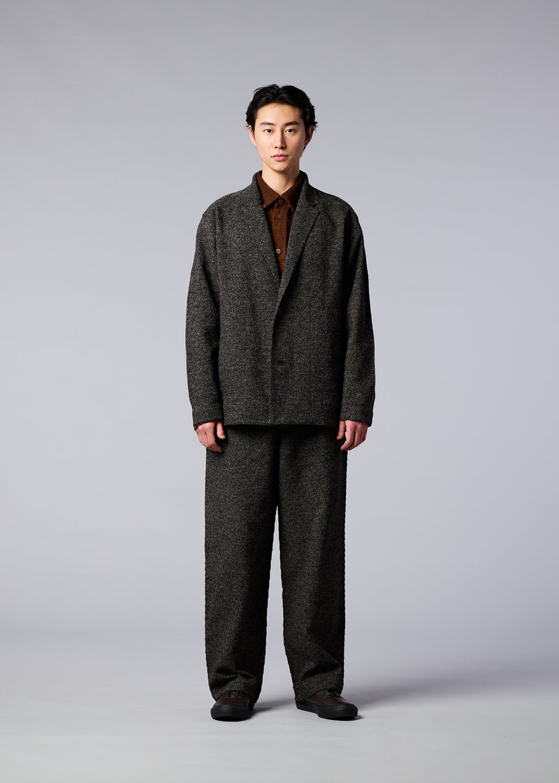 HYBRID WASHI KNIT Trousers Brown