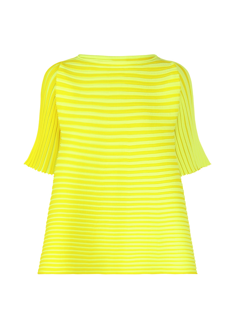 BOUNCE KNIT Top Lemon Yellow | ISSEY MIYAKE EU