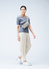 BIAS PLEATS WAISTBAG