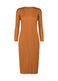 MONTHLY COLORS : NOVEMBER Dress Brown