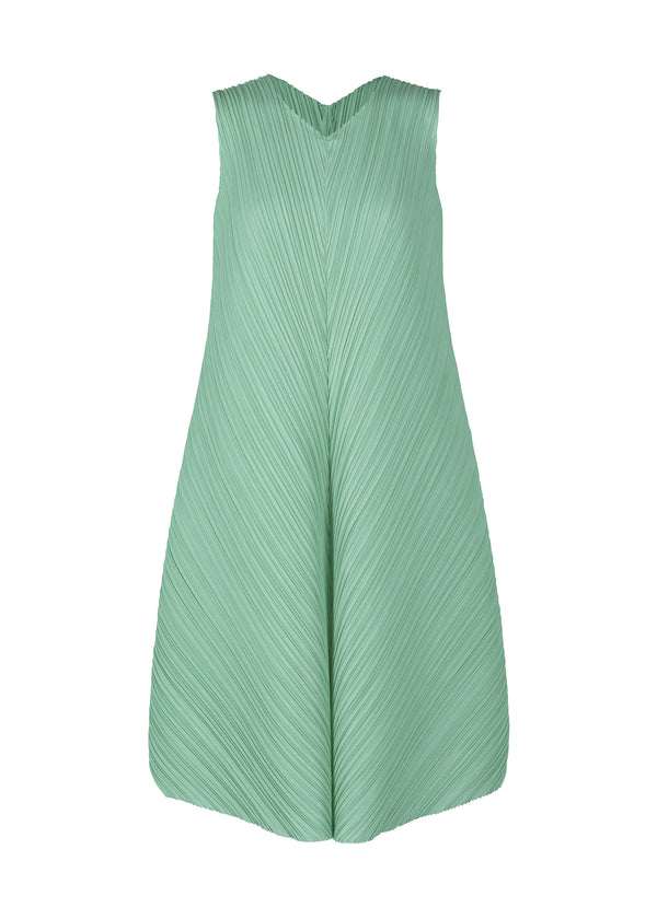 MELLOW PLEATS Dress Steel Green