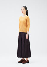 MELLOW PLEATS Top Dark Brown