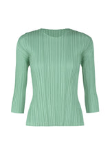 MELLOW PLEATS Top Steel Green