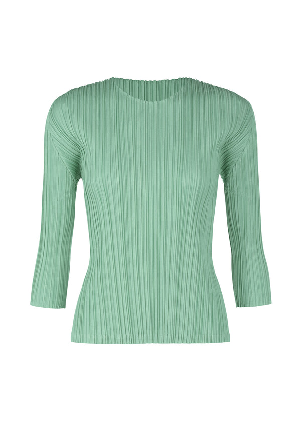 MELLOW PLEATS Top Steel Green