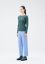 SOFT PLEATS Top Steel Green