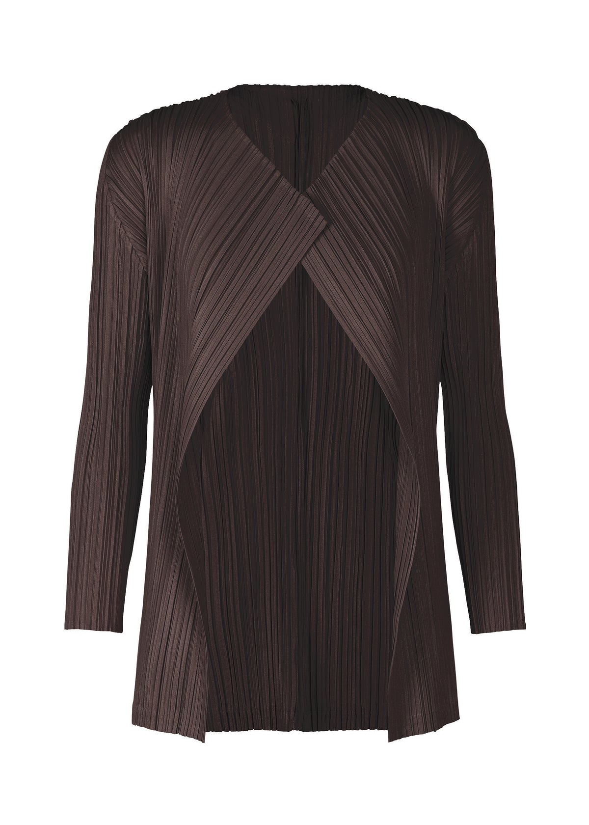 MELLOW PLEATS Cardigan Dark Brown ISSEY MIYAKE EU