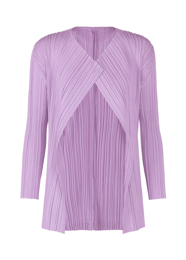 MELLOW PLEATS Cardigan Light Purple