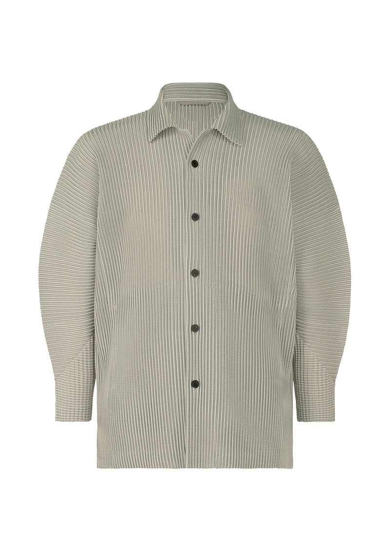 LENO STRIPE Shirt Beige | ISSEY MIYAKE EU