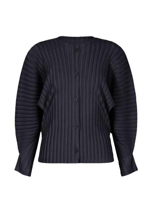 RIB PLEATS NOVEMBER Top Dark Navy | ISSEY MIYAKE EU