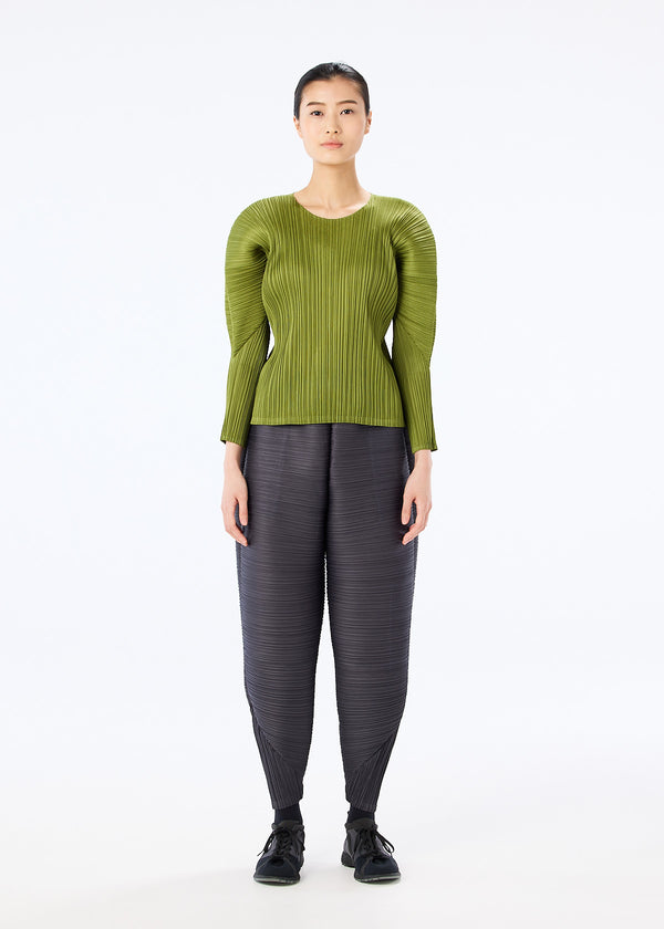 MONTHLY COLORS : OCTOBER High Neck Top Olive Green | ISSEY MIYAKE EU