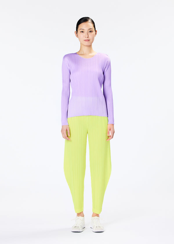 March Monthly Colors Tunic in Neon Yellow by Pleats Please Issey Miyake