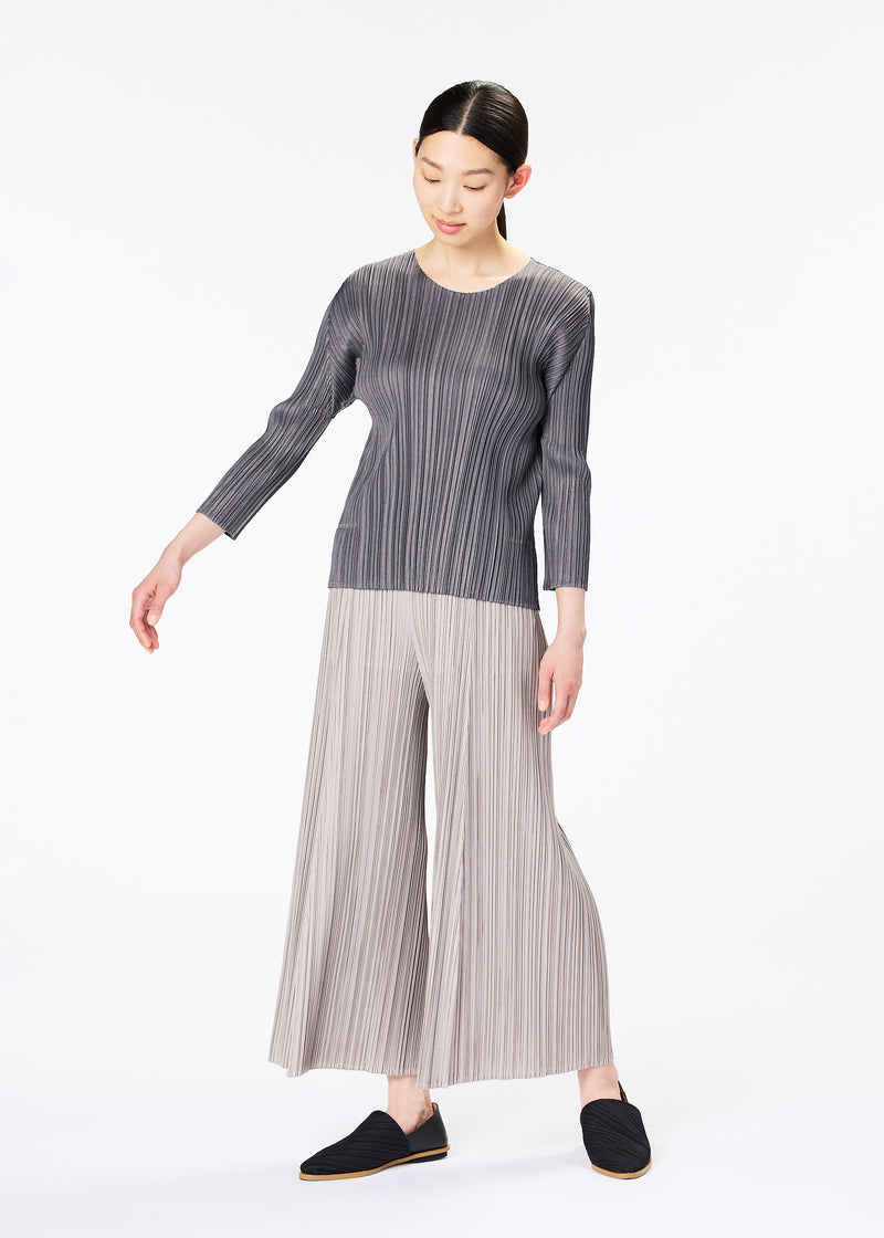 MELLOW PLEATS Trousers Greige | ISSEY MIYAKE EU