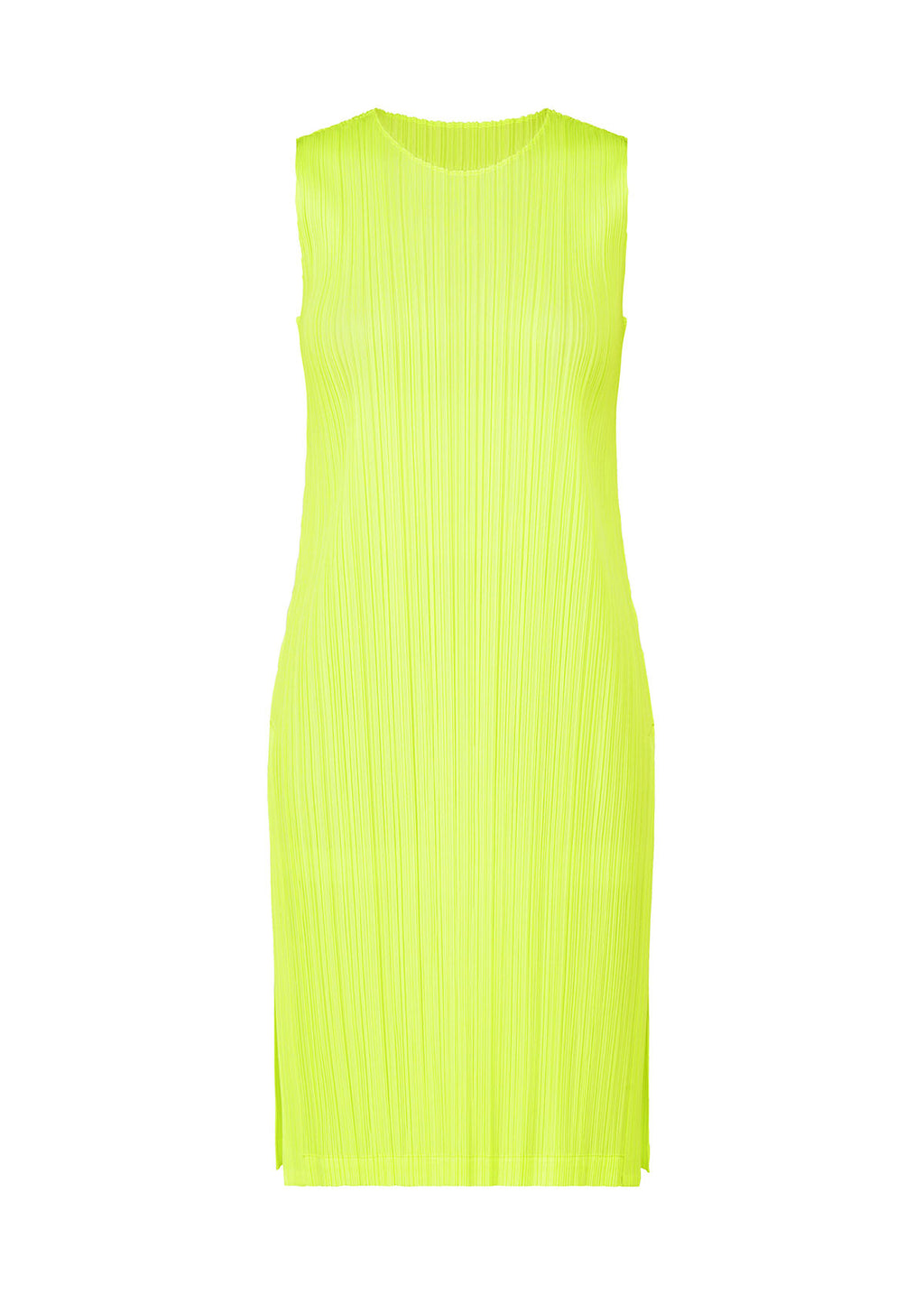 March Monthly Colors Tunic in Neon Yellow by Pleats Please Issey Miyake